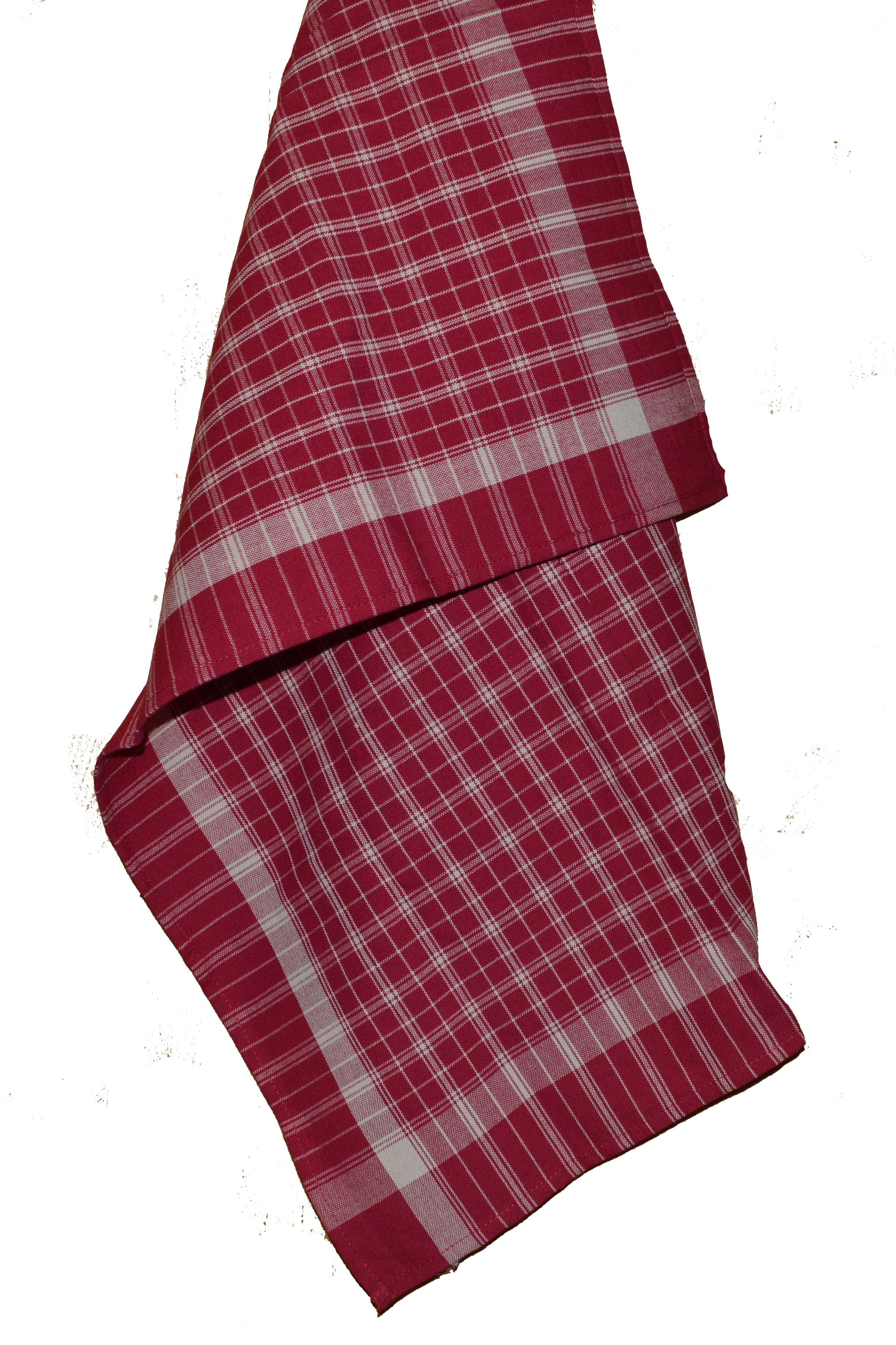 Dunroven House Plain Weave Tea Towel 20x28 Cranberry